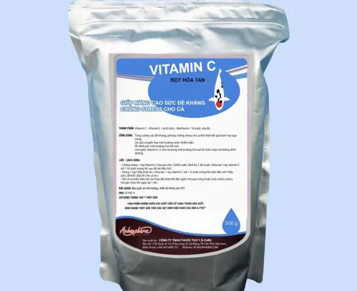 Bổ sung vitamin C và men vi sinh để cá tăng đề kháng